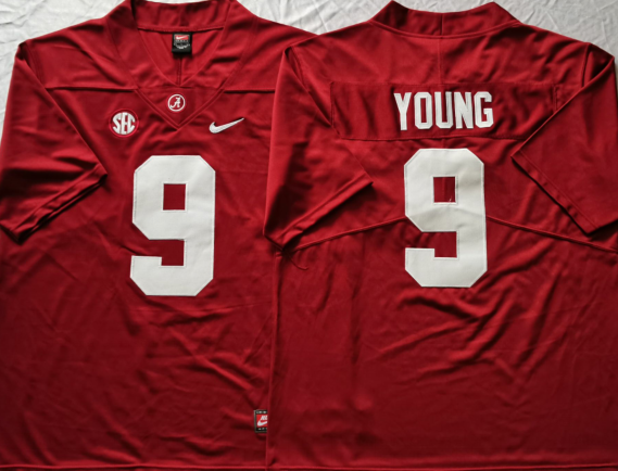 Men's Alabama Crimson Tide Bryce Young #9 Crimson Jersey